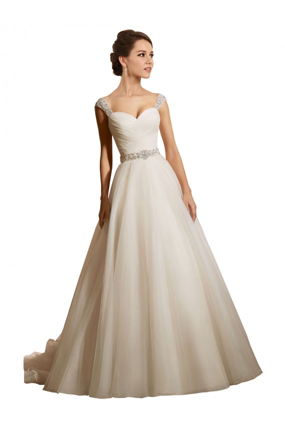 Ivoire Princesse Tulle Robes de mariée à Bas Prix