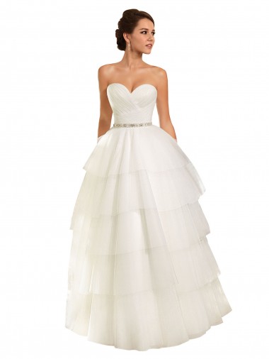 Ivoire Princesse Tulle Robes de mariée à Bas Prix