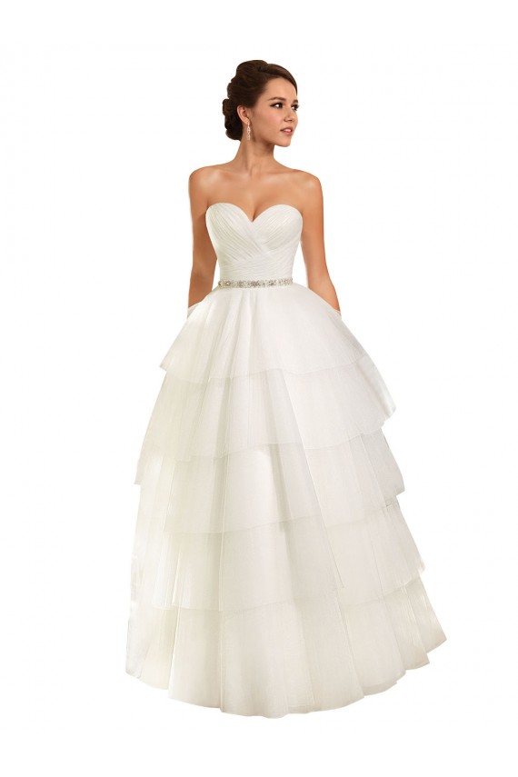Ivoire Princesse Tulle Robes de mariée à Bas Prix