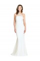Ivoire Sirène Balayage train Crêpe Stretch Tulle Longue Formelles Robes demoiselle d'honneur / Robes de soirée à Bas Prix