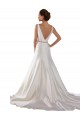 Ivoire Sirène Bateau Satiné Robes de mariée à Bas Prix