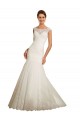 Ivoire Sirène Bateau Tulle Dentelle Robes de mariée à Bas Prix