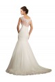 Ivoire Sirène Bateau Tulle Dentelle Robes de mariée à Bas Prix