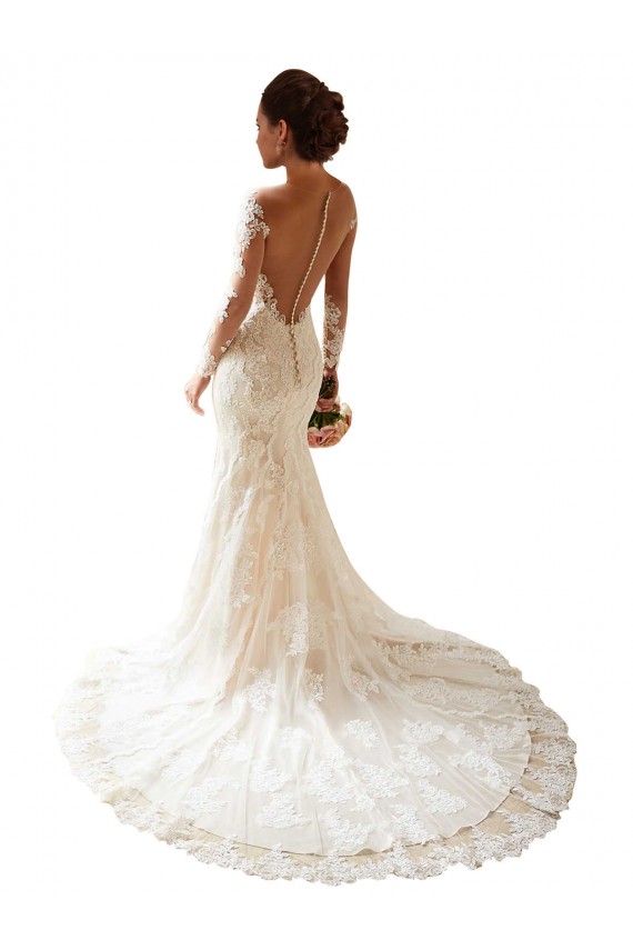 Ivoire Sirène Dentelle Robes de mariée à Bas Prix