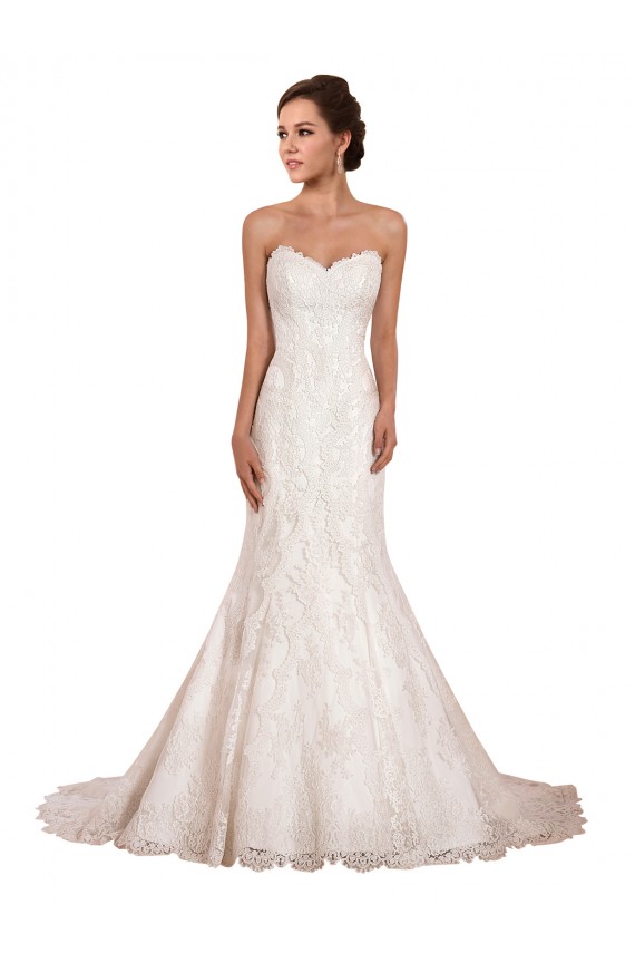 Ivoire Sirène Dentelle Robes de mariée à Bas Prix