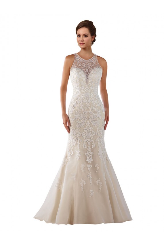 Ivoire Sirène Dentelle Robes de mariée à Bas Prix