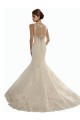 Ivoire Sirène Illusion Dentelle Robes de mariée à Bas Prix