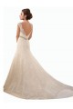 Ivoire Sirène Illusion Tulle Dentelle Robes de mariée à Bas Prix