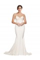 Ivoire Sirène Sans bretelle Balayage train Satiné Stretch Longue Formelles Robes demoiselle d'honneur / Robes de soirée / Robes de bal à Bas Prix
