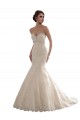 Ivoire Sirène Tulle Dentelle Classique Robes de mariée à Bas Prix