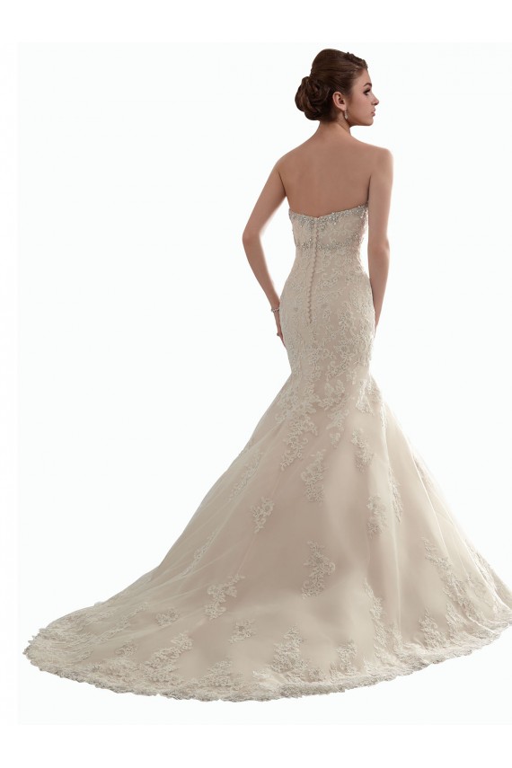 Ivoire Sirène Tulle Dentelle Classique Robes de mariée à Bas Prix