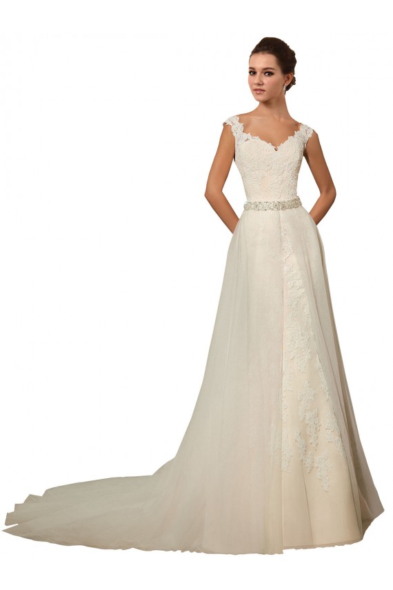 Ivoire Sirène Tulle Dentelle Robes de mariée à Bas Prix