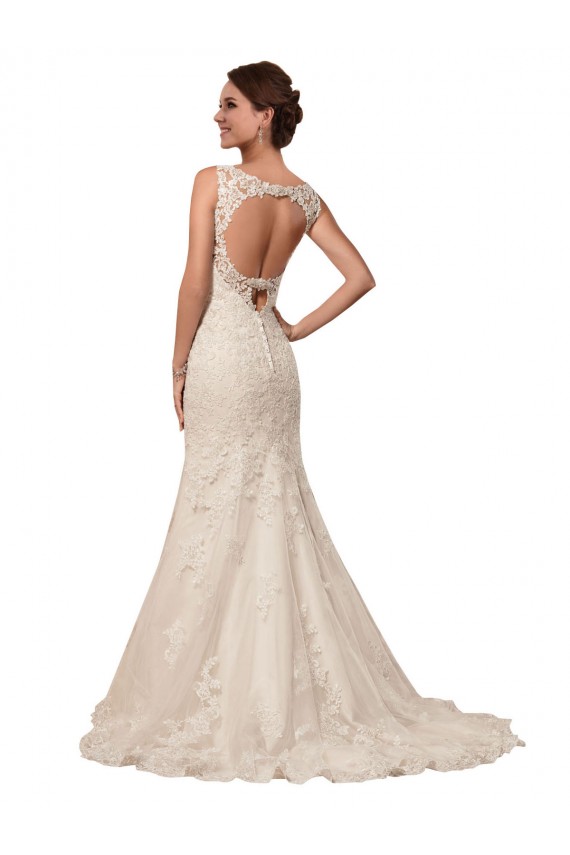 Ivoire Sirène Tulle Dentelle Robes de mariée à Bas Prix