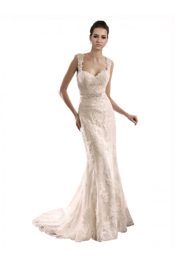 Ivoire Sirène Tulle Dentelle Robes de mariée à Bas Prix