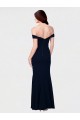 Ivoire Sirène Épaule Dénudée Crêpe Stretch Longue Formelles Robes demoiselle d'honneur / Robes de soirée / Robes de bal à Bas Prix
