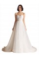 Ivoire Trapèze Balayage train Tulle Robes de mariée à Bas Prix