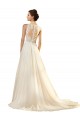 Ivoire Trapèze Col V Tulle Robes de mariée à Bas Prix