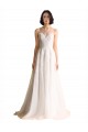Ivoire Trapèze Illusion Tulle Robes de mariée à Bas Prix