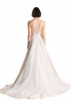 Ivoire Trapèze Illusion Tulle Robes de mariée à Bas Prix