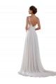 Ivoire Trapèze Mousseline Classique Boho Robes de mariée à Bas Prix
