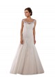 Ivoire Trapèze Scoop Tulle Robes de mariée à Bas Prix