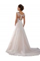 Ivoire Trapèze Scoop Tulle Robes de mariée à Bas Prix