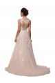 Ivoire Trapèze Tulle Dentelle Robes de mariée à Bas Prix