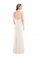 Ivoire Trompette Licou Crêpe Stretch Longue Robes demoiselle d'honneur / Robes de bal à Bas Prix