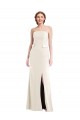 Ivoire Trompette Sans bretelle Crêpe Stretch Longue Robes demoiselle d'honneur / Robes de bal à Bas Prix