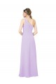 Lilas Fourreau Mousseline Longue Formelles Robes demoiselle d'honneur / Robes de soirée à Bas Prix