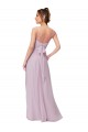 Lueur rose Trapèze Mousseline Longue Robes demoiselle d'honneur à Bas Prix
