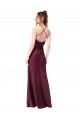 Noir Fourreau Col V Satiné Soyeux Longue Formelles Robes demoiselle d'honneur / Robes de soirée / Robes de bal à Bas Prix