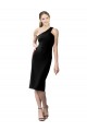 Noir Fourreau Crêpe Stretch Courte Robes demoiselle d'honneur / Robes de soirée / Robes de cocktail à Bas Prix