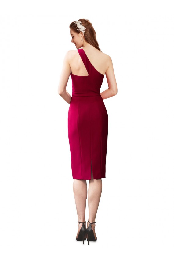 Noir Fourreau Crêpe Stretch Courte Robes demoiselle d'honneur / Robes de soirée / Robes de cocktail à Bas Prix
