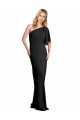 Noir Fourreau Crêpe Stretch Longue Formelles Robes demoiselle d'honneur / Robes de soirée / Robes de bal à Bas Prix