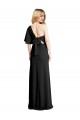 Noir Fourreau Crêpe Stretch Longue Formelles Robes demoiselle d'honneur / Robes de soirée / Robes de bal à Bas Prix