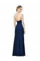 Noir Fourreau Sans bretelle Crêpe Stretch Longue Formelles Robes demoiselle d'honneur / Robes de soirée / Robes de bal à Bas Prix