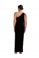 Noir Fourreau Velours Stretch Longue Formelles Robes demoiselle d'honneur / Robes de soirée / Robes de bal à Bas Prix