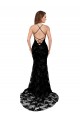 Noir Sirène Col Haut Dentelle Longue Formelles Robes demoiselle d'honneur / Robes de soirée / Robes de bal à Bas Prix