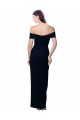 Noir Sirène Épaule Dénudée Crêpe Stretch Longue Formelles Robes demoiselle d'honneur / Robes de soirée / Robes de bal à Bas Prix