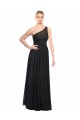 Noir Trapèze Tulle Longue Robes demoiselle d'honneur à Bas Prix