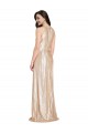 Or Fourreau Licou Col Haut Paillette Longue Formelles Robes demoiselle d'honneur / Robes de soirée / Robes de bal à Bas Prix