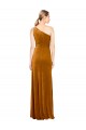 Or Trapèze Velours Stretch Longue Formelles Robes demoiselle d'honneur / Robes de soirée / Robes de bal à Bas Prix