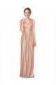 Or rose Fourreau Col V Paillette Longue Formelles Robes demoiselle d'honneur / Robes de soirée / Robes de bal à Bas Prix
