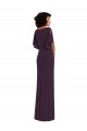 Pourpre Fourreau Col V Spandex Longue Formelles Robes demoiselle d'honneur / Robes de soirée / Robes de bal à Bas Prix