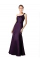 Pourpre Sirène Satiné Longue Robes demoiselle d'honneur / Robes de bal à Bas Prix