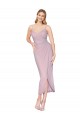 Primevère Sirène Bretelles spaghetti Mousseline Courte Asymétrique Robes demoiselle d'honneur / Robes de bal / Robes de cocktail à Bas Prix