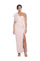 Rose Fourreau Crêpe Stretch Longue Formelles Robes demoiselle d'honneur / Robes de soirée / Robes de bal à Bas Prix