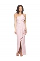 Rose Fourreau Sans bretelle Crêpe Stretch Longue Formelles Robes demoiselle d'honneur / Robes de soirée / Robes de bal à Bas Prix