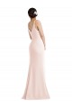 Rose Trompette Col V Crêpe Stretch Longue Formelles Robes demoiselle d'honneur / Robes de soirée / Robes de bal à Bas Prix